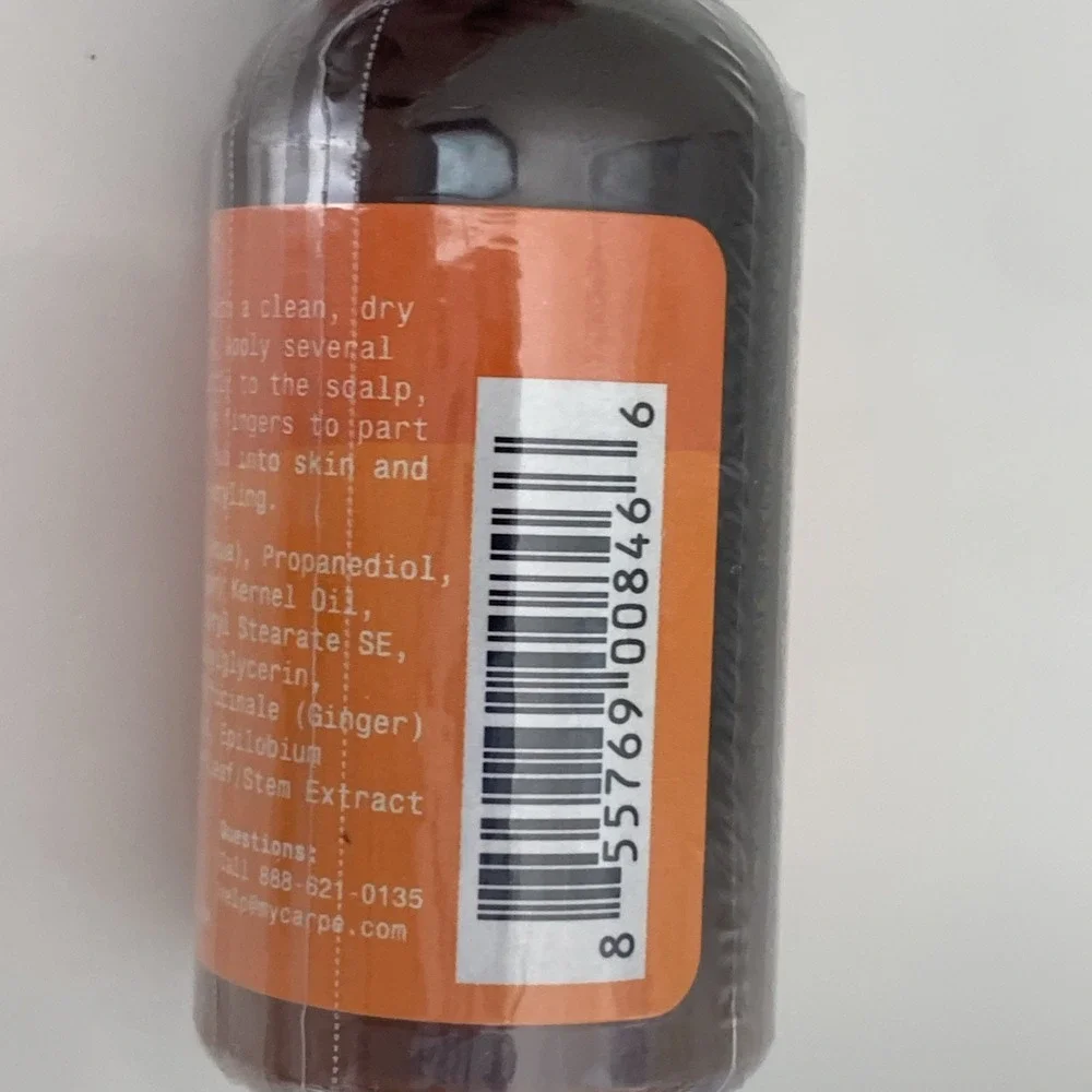 NEW Carpe Serum - Oil for Sweaty‎ Scalps w/ Argan Oil & Ginger Root, 1.25 Fl Oz